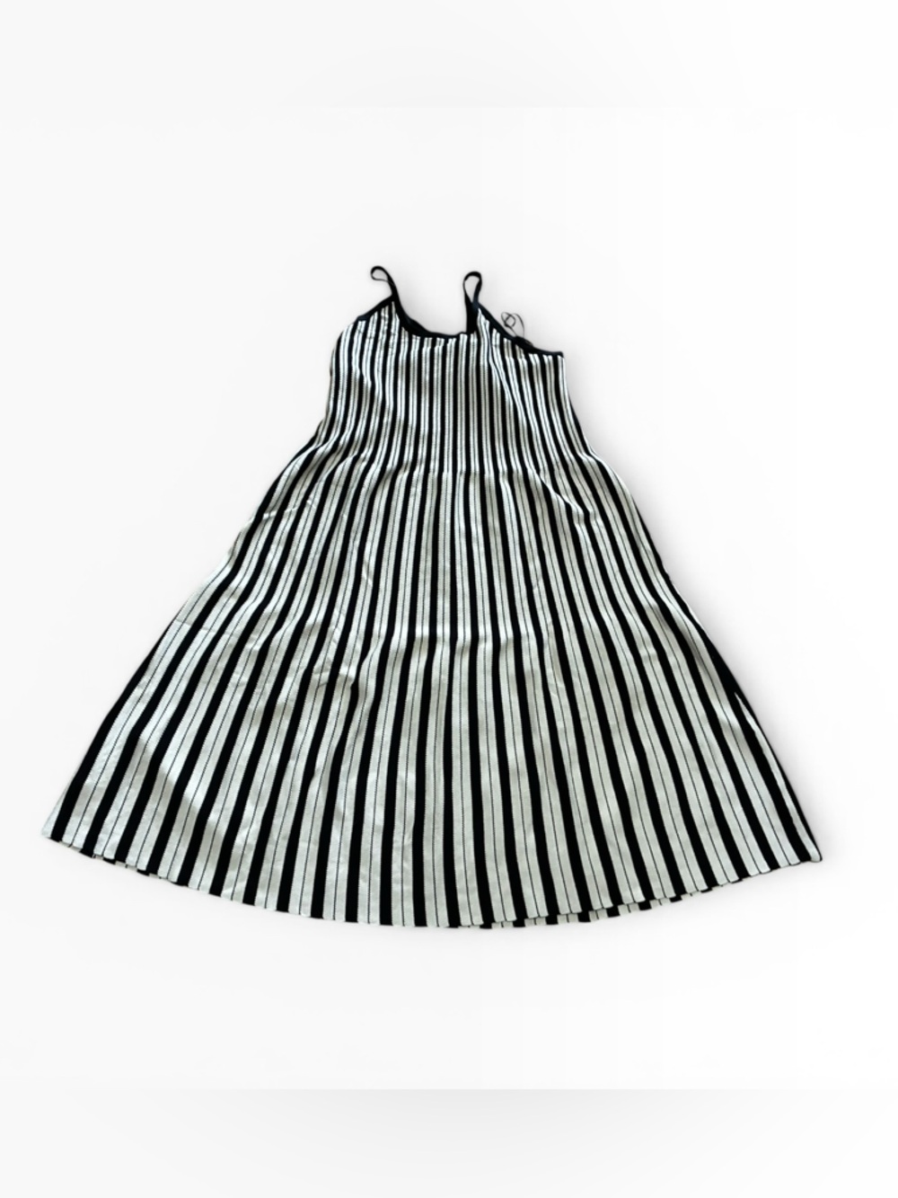 a new day Black and Cream Striped Knit Tank